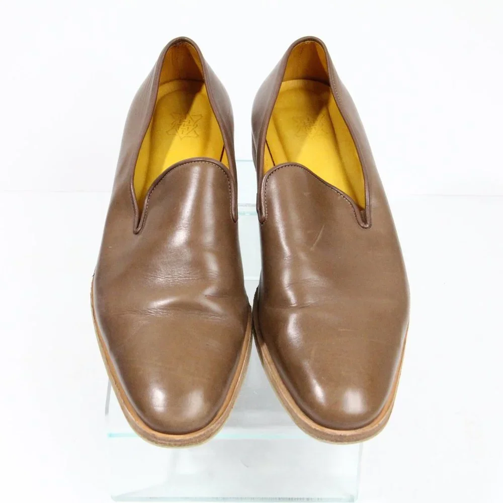 Mens Leather Loafer Eu 43 Slip on Shoes Business Casual work Hand Made Undandy